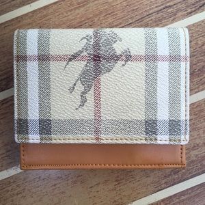 Burberry London Plaid Wallet